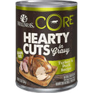 20% OFF: Wellness CORE Grain-Free Hearty Cuts In Gravy Turkey & Duck Canned Dog Food 354g
