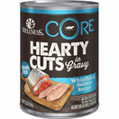 20% OFF: Wellness CORE Grain-Free Hearty Cuts In Gravy Whitefish & Salmon Canned Dog Food 354g