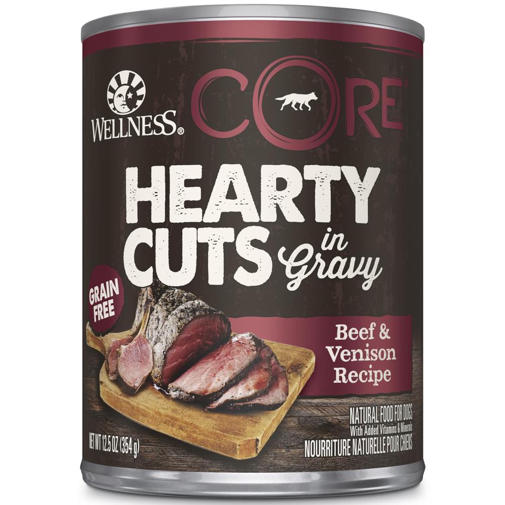 Wellness CORE Hearty Cuts In Gravy Beef & Venison Grain-Free Canned Dog Food 354g