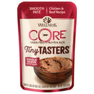20% OFF: Wellness CORE Tiny Tasters Chicken & Beef Pate Grain-Free Adult Pouch Cat Food 1.75oz