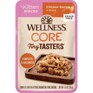 20% OFF: Wellness CORE Tiny Tasters Chicken Minced Grain-Free Kitten Pouch Cat Food 1.75oz