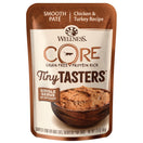 20% OFF: Wellness CORE Tiny Tasters Chicken & Turkey Pate Grain-Free Adult Pouch Cat Food 1.75oz