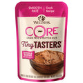 10% OFF: Wellness CORE Tiny Tasters Duck Grain-Free Pouch Cat Food 1.75oz - Kohepets
