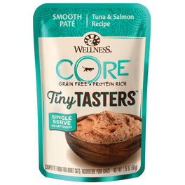 10% OFF: Wellness CORE Tiny Tasters Tuna & Salmon Grain-Free Pouch Cat Food 1.75oz - Kohepets
