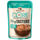 20% OFF: Wellness CORE Tiny Tasters Tuna & Salmon Pate Grain-Free Adult Pouch Cat Food 1.75oz