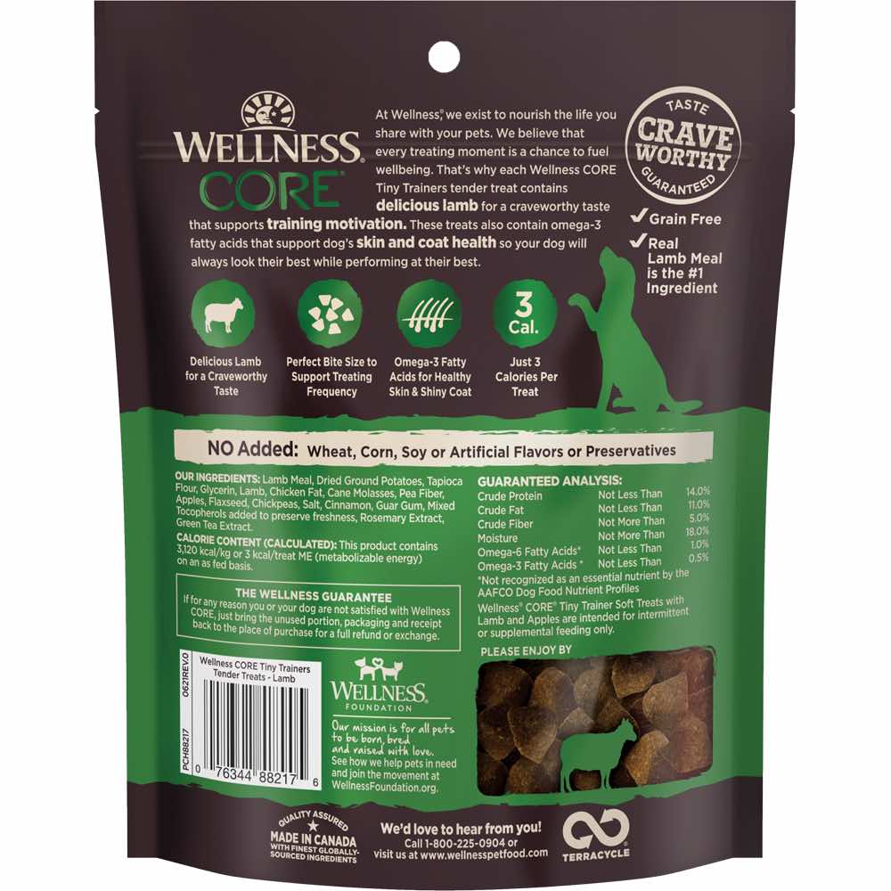 Wellness Core Tiny Trainers Lamb & Apple Grain-Free Dog Treats 6oz