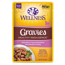 20% OFF: Wellness Healthy Indulgence Gravies Tuna & Mackerel In Gravy Grain-Free Pouch Cat Food 3oz
