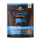Wellness Core Pure Rewards Beef & Venison Jerky Grain Free Dog Treats 4oz