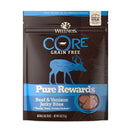 Wellness Core Pure Rewards Beef & Venison Jerky Grain Free Dog Treats 4oz