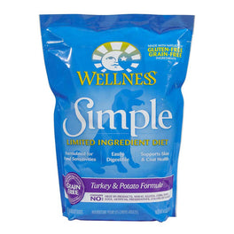 'FREE Treats w 26lb': Wellness Simple Grain-Free Turkey & Potato Formula Dry Dog Food - Kohepets