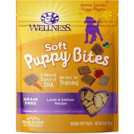 Wellness Soft Puppy Bites Lamb & Salmon Recipe Dog Treats 3oz - Kohepets