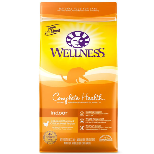 Wellness Complete Health Indoor Deboned Chicken & Chicken Meal Dry Cat Food - Kohepets