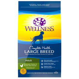 Wellness Complete Health Large Breed Adult Health Dry Dog Food 30lb - Kohepets