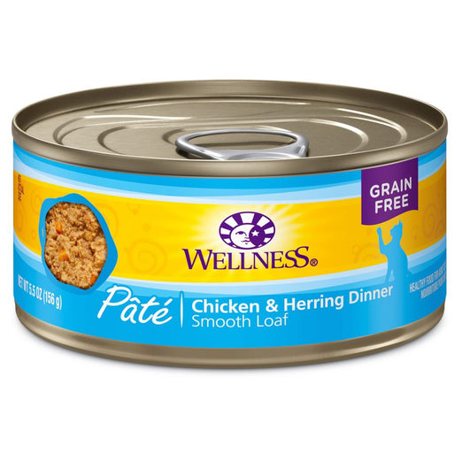 Wellness Chicken & Herring Pate Canned Cat Food 156g - Kohepets