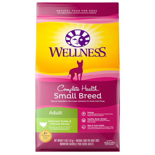Wellness Complete Health Small Breed Adult Turkey & Oatmeal Dry Dog Food - Kohepets