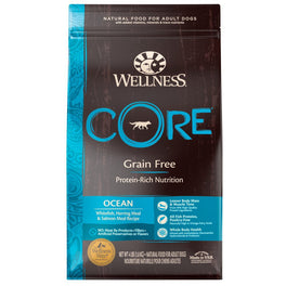 'FREE Treats w 22lb': Wellness CORE Grain-Free Ocean Formula Dry Dog Food - Kohepets