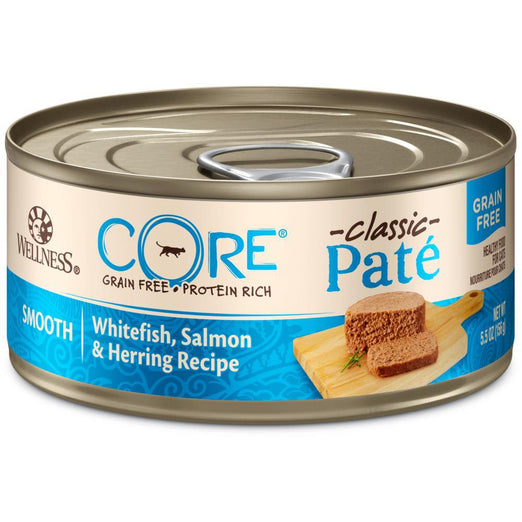 Wellness CORE Pâté Whitefish, Salmon & Herring Canned Cat Food 156g - Kohepets