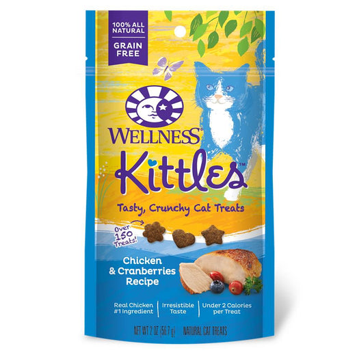 10% OFF: Wellness Kittles Chicken & Cranberries Cat Treats 57g - Kohepets