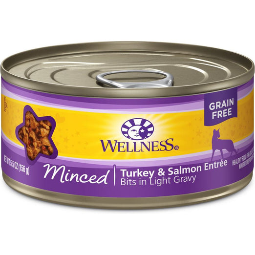 Wellness Complete Health Minced Turkey & Salmon Entree Canned Cat Food 156g - Kohepets