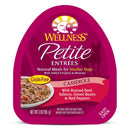 Wellness Petite Entrees Casserole Braised Beef, Salmon Grain-Free Tray Dog Food 85g