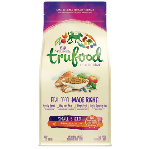 Wellness TruFood Baked Nuggets Small Breed Chicken & Chicken Liver Recipe Grain-Free Dry Dog Food - Kohepets