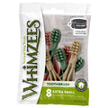 Whimzees Toothbrush Extra Small Natural Dog Treats 8ct - Kohepets