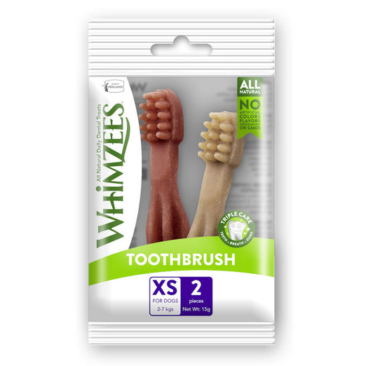 10 FOR $10 W/ MIN. $60 SPEND: Whimzees Toothbrush Extra Small Natural Dog Treats 2ct - Kohepets