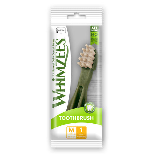 6 FOR $10 W/ MIN. $60 SPEND: Whimzees Toothbrush Medium Natural Dog Treats 1ct - Kohepets