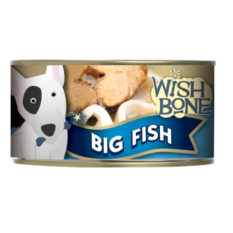 Wishbone Big Fish Canned Dog Food 80g - Kohepets