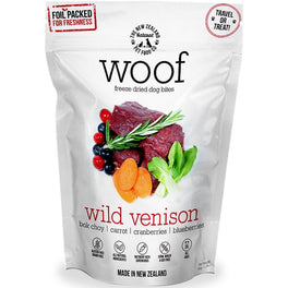 'BUNDLE DEAL': WOOF Wild Venison Freeze Dried Dog Bites Treats - Kohepets