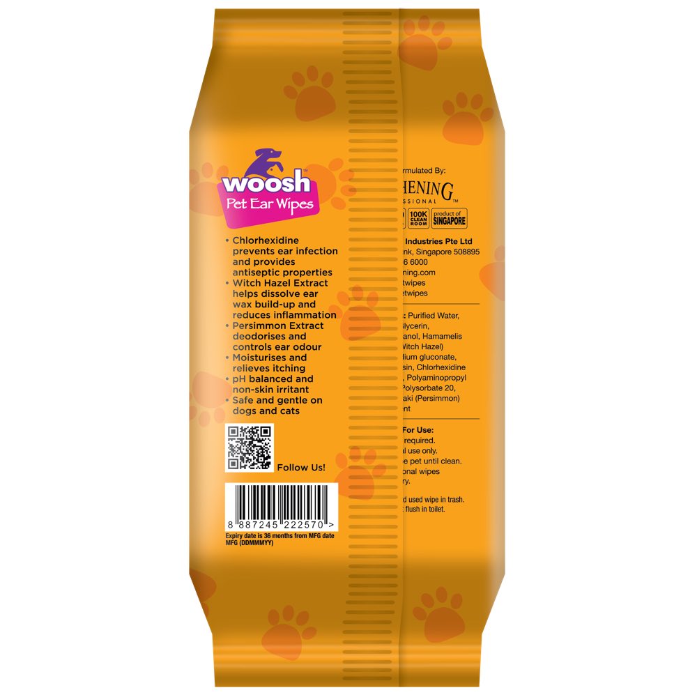 Woosh Pet Ear Wipes 30ct - Kohepets