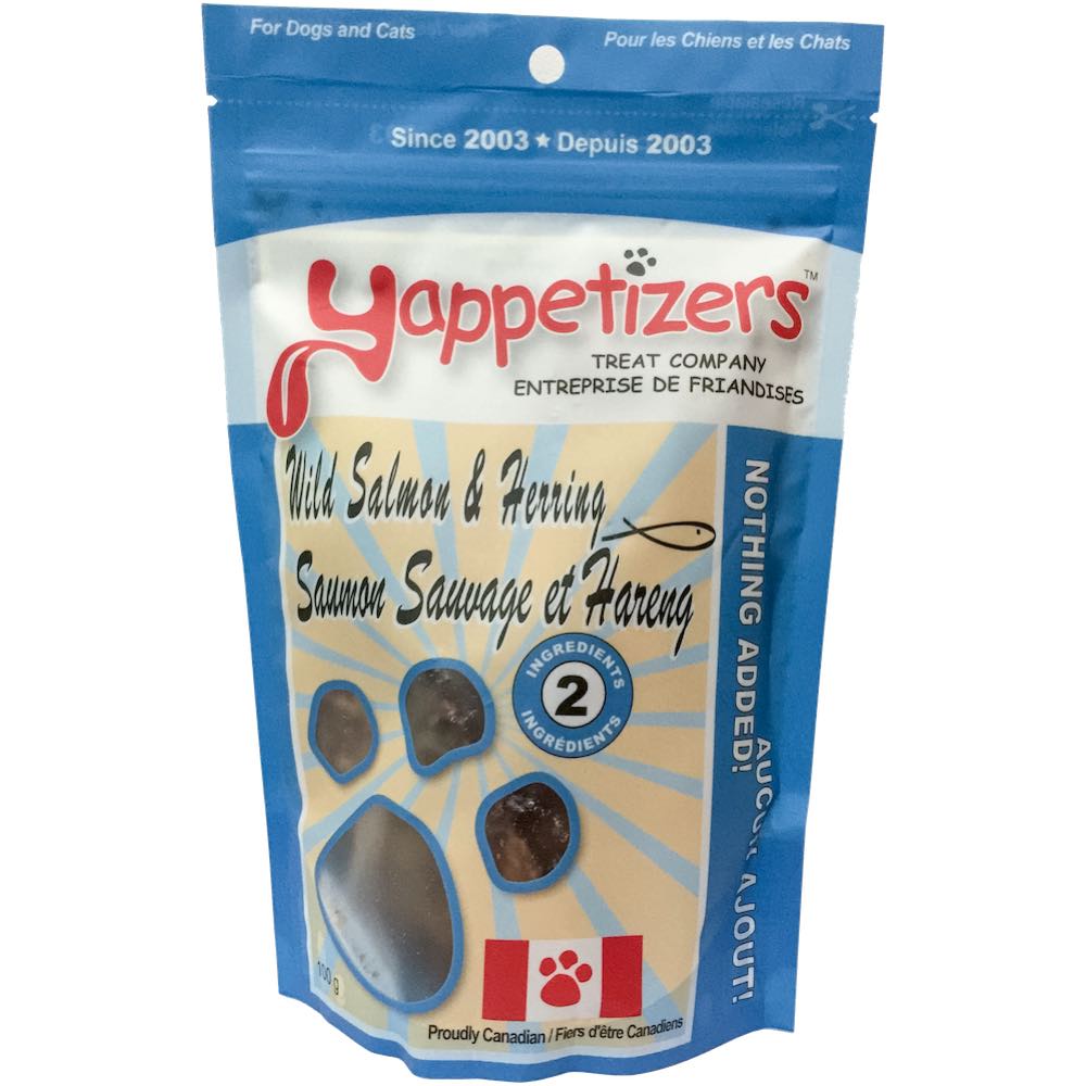 Yappetizers Wild Salmon & Herring Dog & Cat Treats 100g - Kohepets