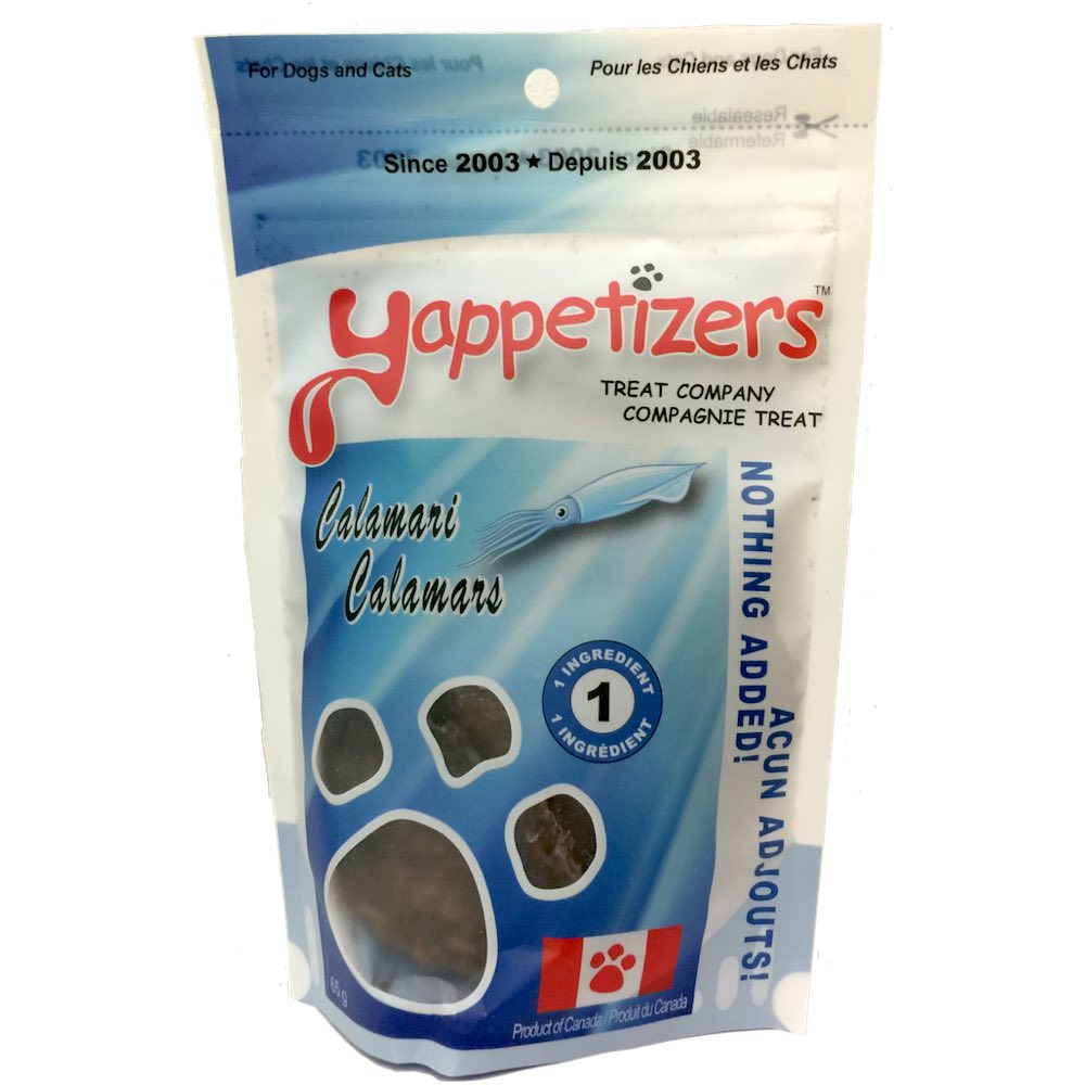 Yappetizers Calamari Dog & Cat Treats 100g - Kohepets