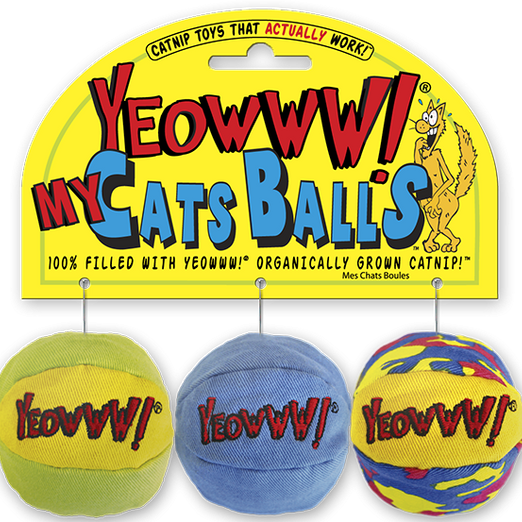 Yeowww! Catnip My Cats Balls Cat Toy Set - Kohepets