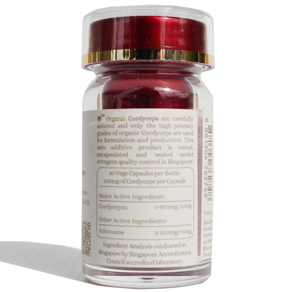 Yo Organic Cordyceps Herbal Supplements For Cats & Dogs 30c (Exp Feb 2026)