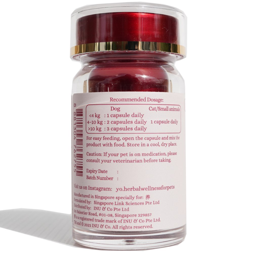 Yo Organic Lingzhi Herbal Supplements For Cats & Dogs 30c