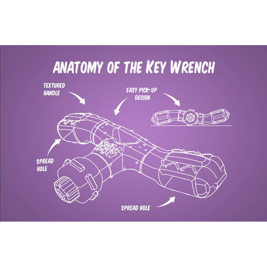 Zee.Dog Key Wrench Nylon Dog Toy - Kohepets