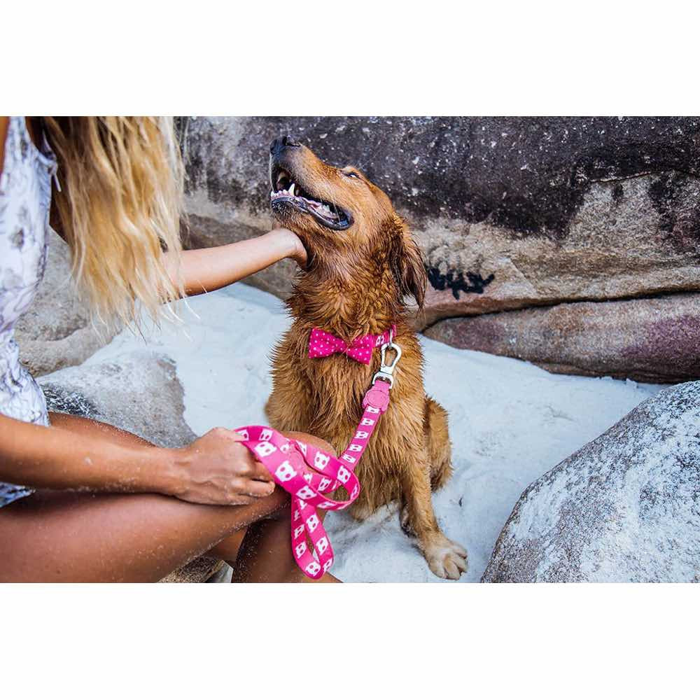 Pink Skull Dog Leash Kohepets - Main Image