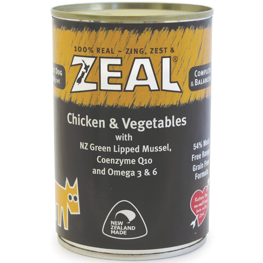 Zeal Chicken & Vegetables Canned Dog Food 390g - Kohepets