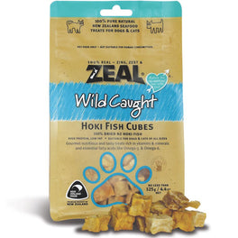 BUY 2 GET 1 FREE: Zeal Free Range Naturals Hoki Fish Cubes Cat & Dog Treats 125g - Kohepets
