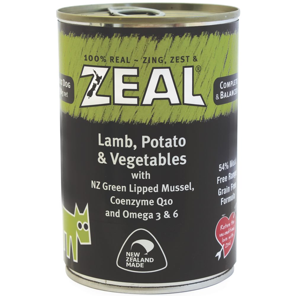 Zeal Lamb, Potato & Vegetables Canned Dog Food 390g - Kohepets