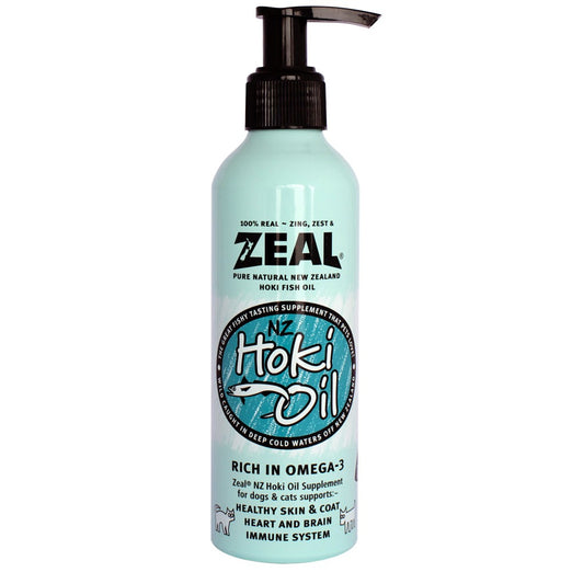 Zeal Pure Natural New Zealand Hoki Fish Oil Cat & Dog Supplement 220ml - Kohepets
