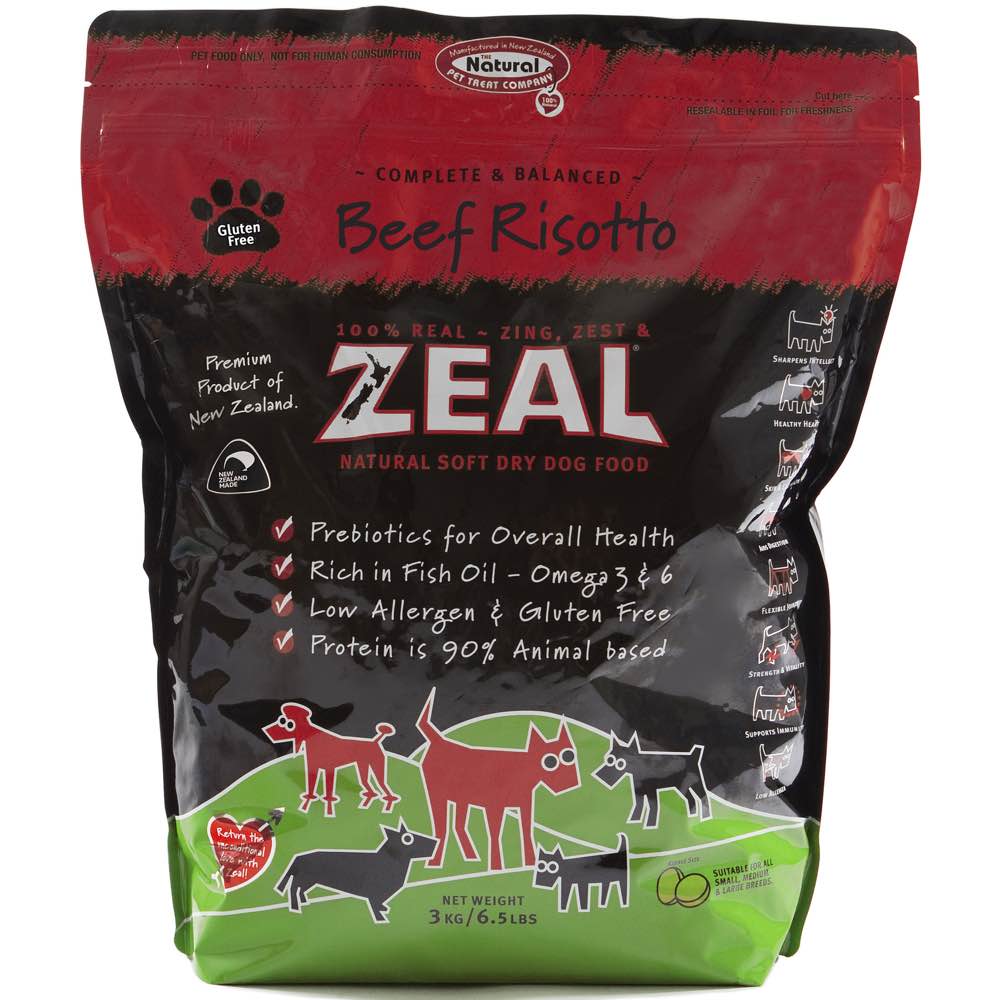 Zeal Beef Risotto Soft Dry Dog Food 3kg - Kohepets