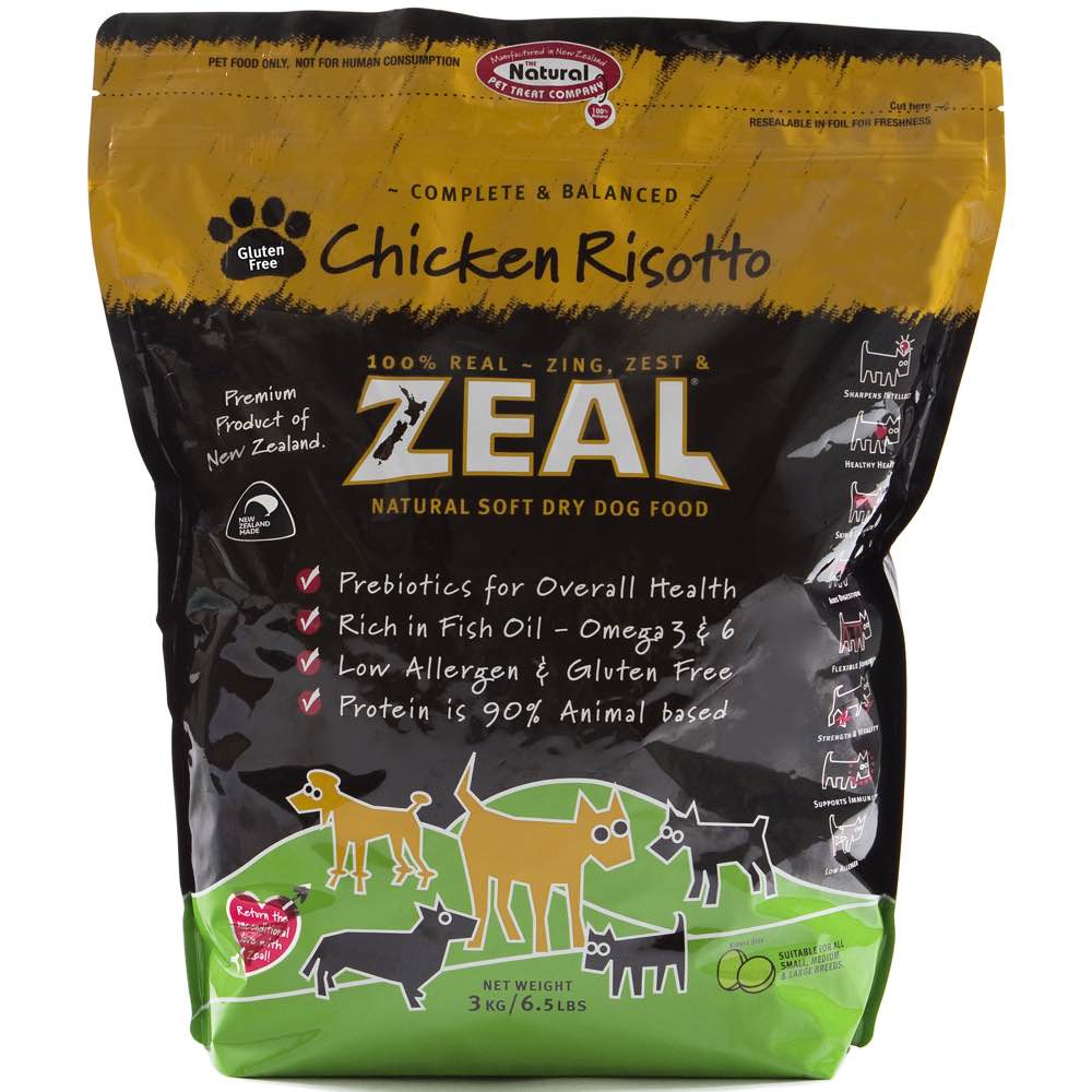 Zeal Chicken Risotto Soft Dry Dog Food 3kg - Kohepets