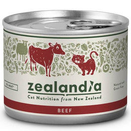 Zealandia Beef Adult Canned Cat Food 185g - Kohepets