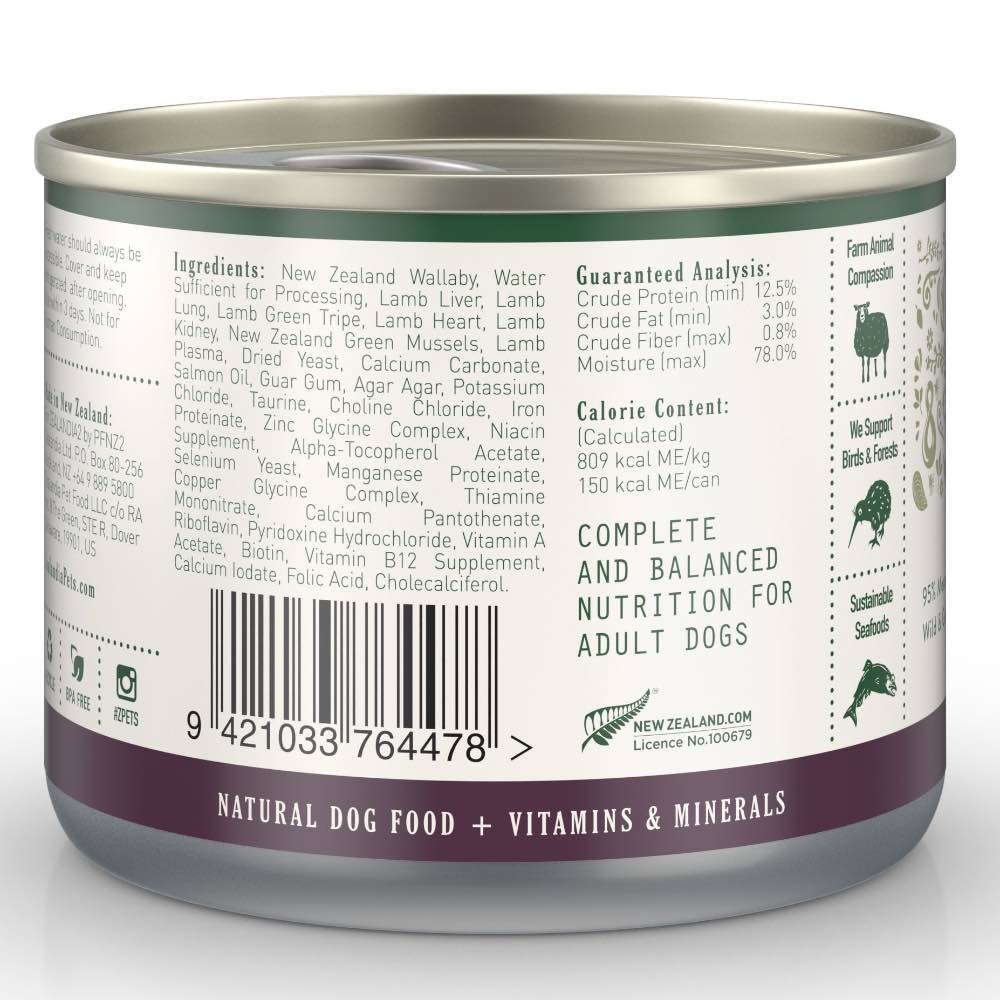 30% OFF (Exp 10Feb26): Zealandia Wild Wallaby Canned DOG Food 170g