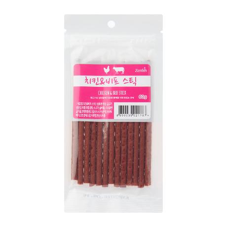 Bow Wow Zenith Chicken & Beef Stick Dog Treat 60g - Kohepets