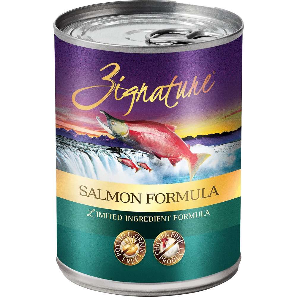 Zignature Salmon Grain Free Canned Dog Food 369g - Kohepets