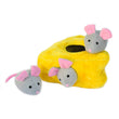 ZippyPaws Burrow Mice 'n Cheese Dog Toy - Kohepets
