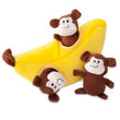 ZippyPaws Burrow Monkey 'n Banana Dog Toy - Kohepets